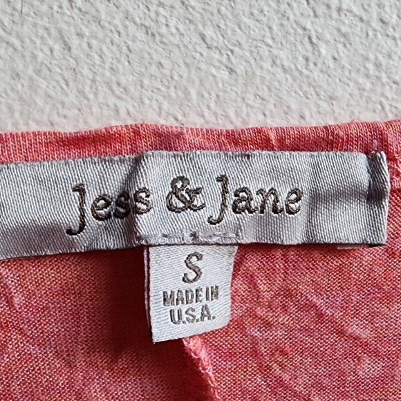 Jess & Jane Pink Angled Scoop Neck Jersey Size Small - Picture 7 of 14